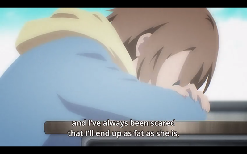 So Mifue stopped eating, got hospitalized, and when she came to Mobius, she had a healthy body and a mom who didn’t eat. Careful what you wish for (damn, these backstories are pretty sad).